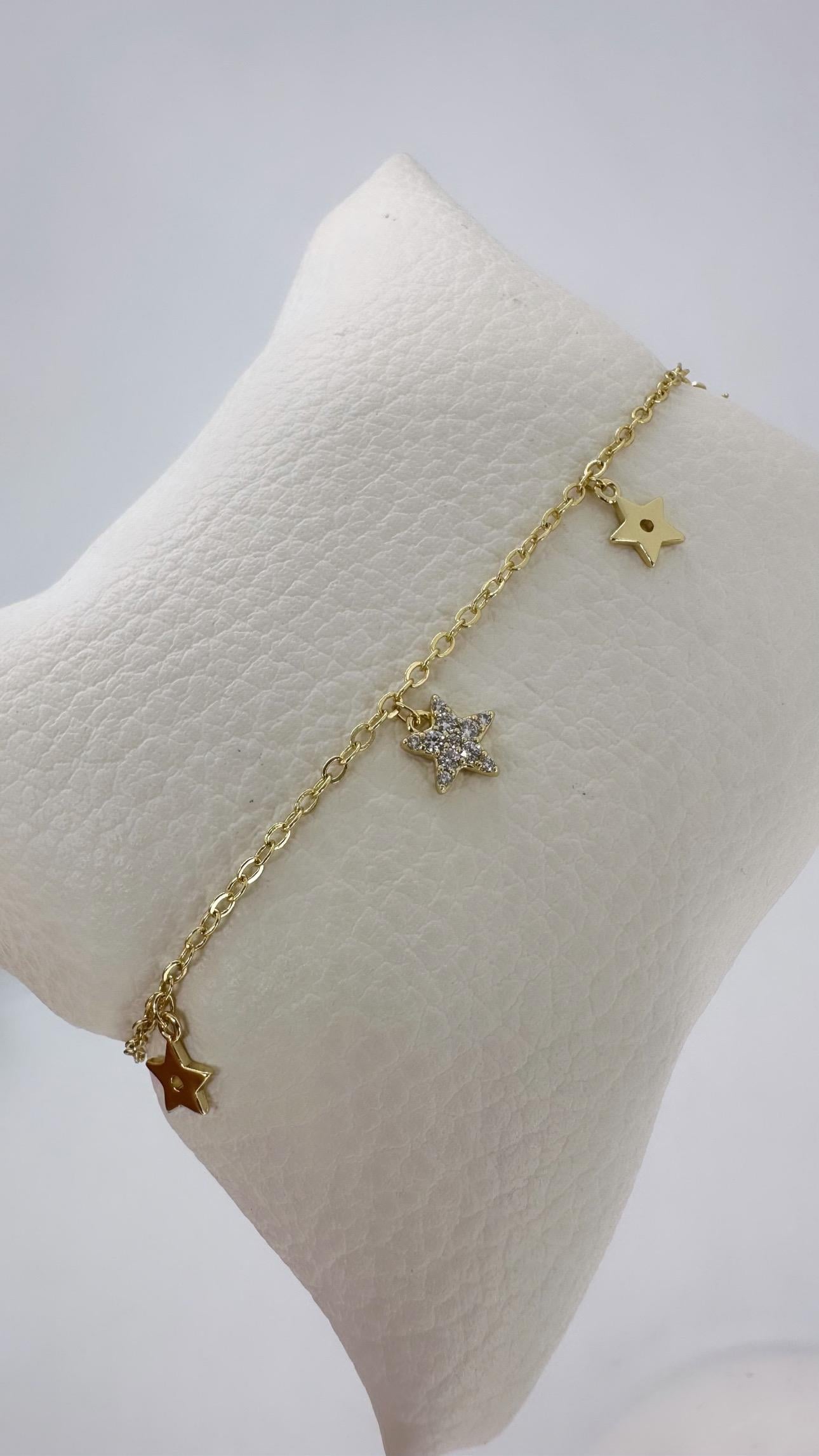 Vip 14 K Yıldızlar Geçidi Bileklik