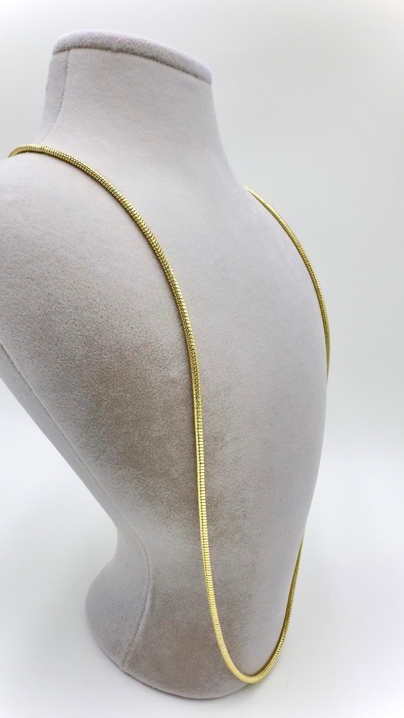 Vip 14 K Yuvarlak Model Kolye 70cm