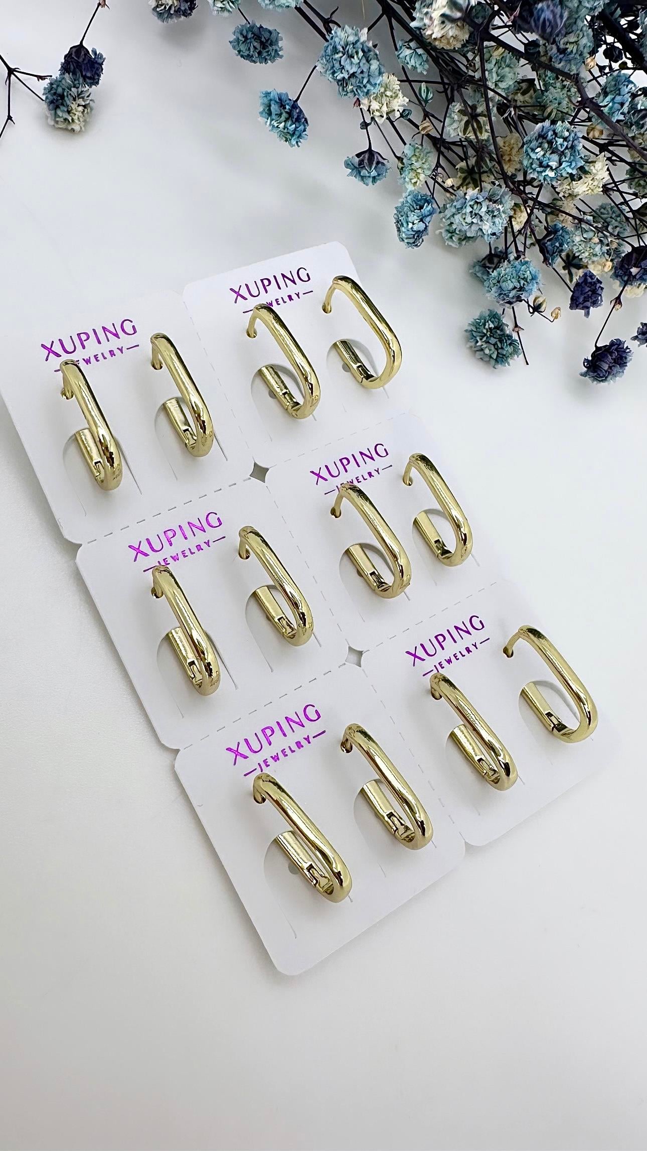 Vip Oval Küçük Boy Küpe 1Çift Olarak Satışta