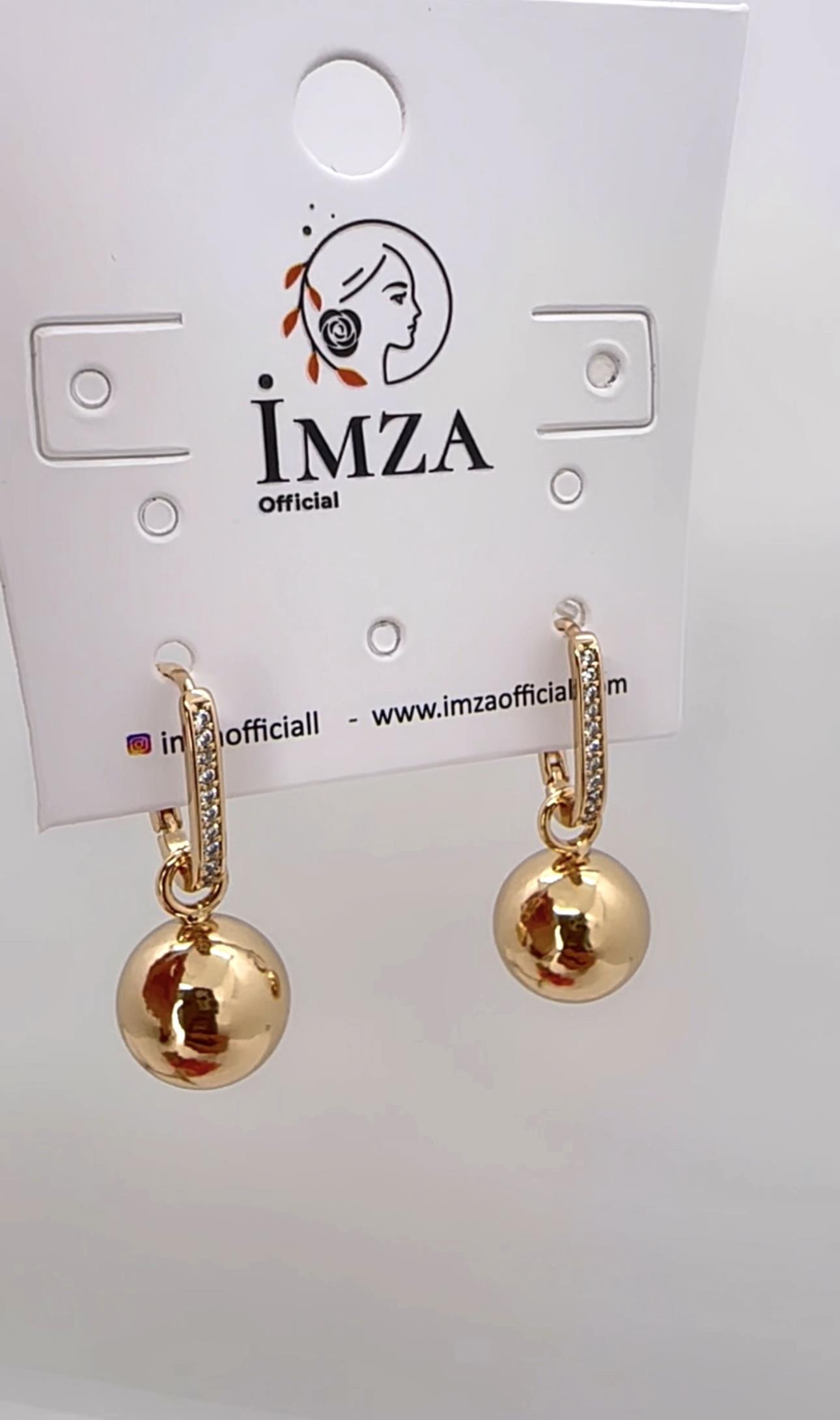 Vip Sallantılı Top Küpe
