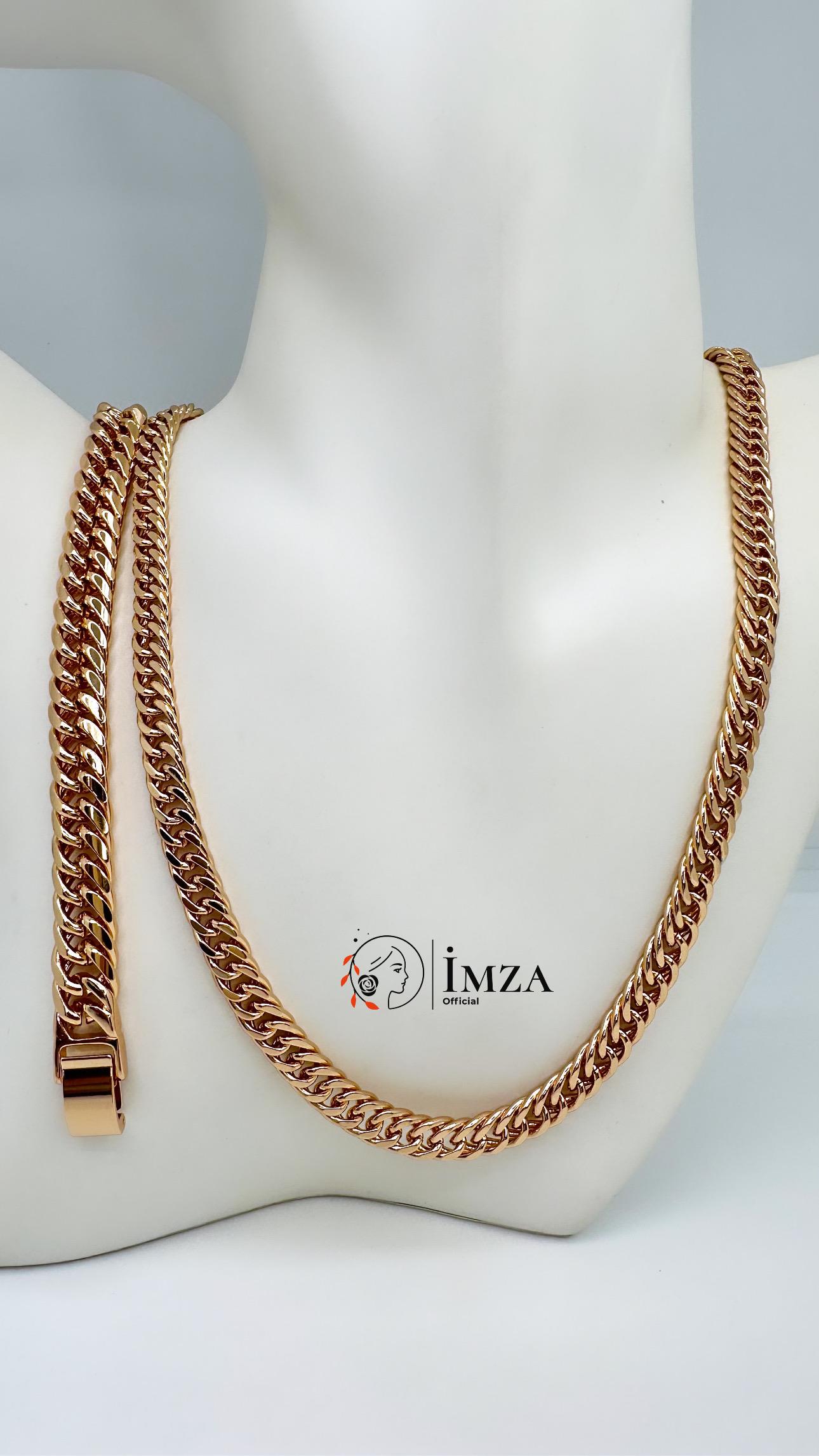 Vip Rose Gold Altın Kaplama Samanyolu  Kolye 50cm