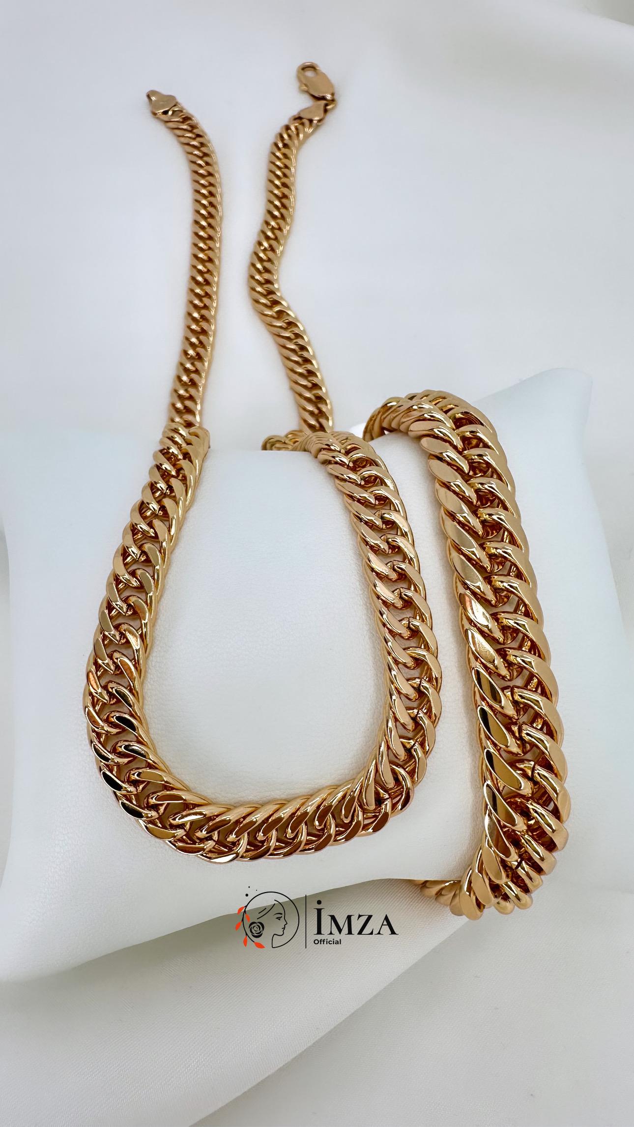 Vip Rose Gold Altın Kaplama Samanyolu  Kolye 50cm