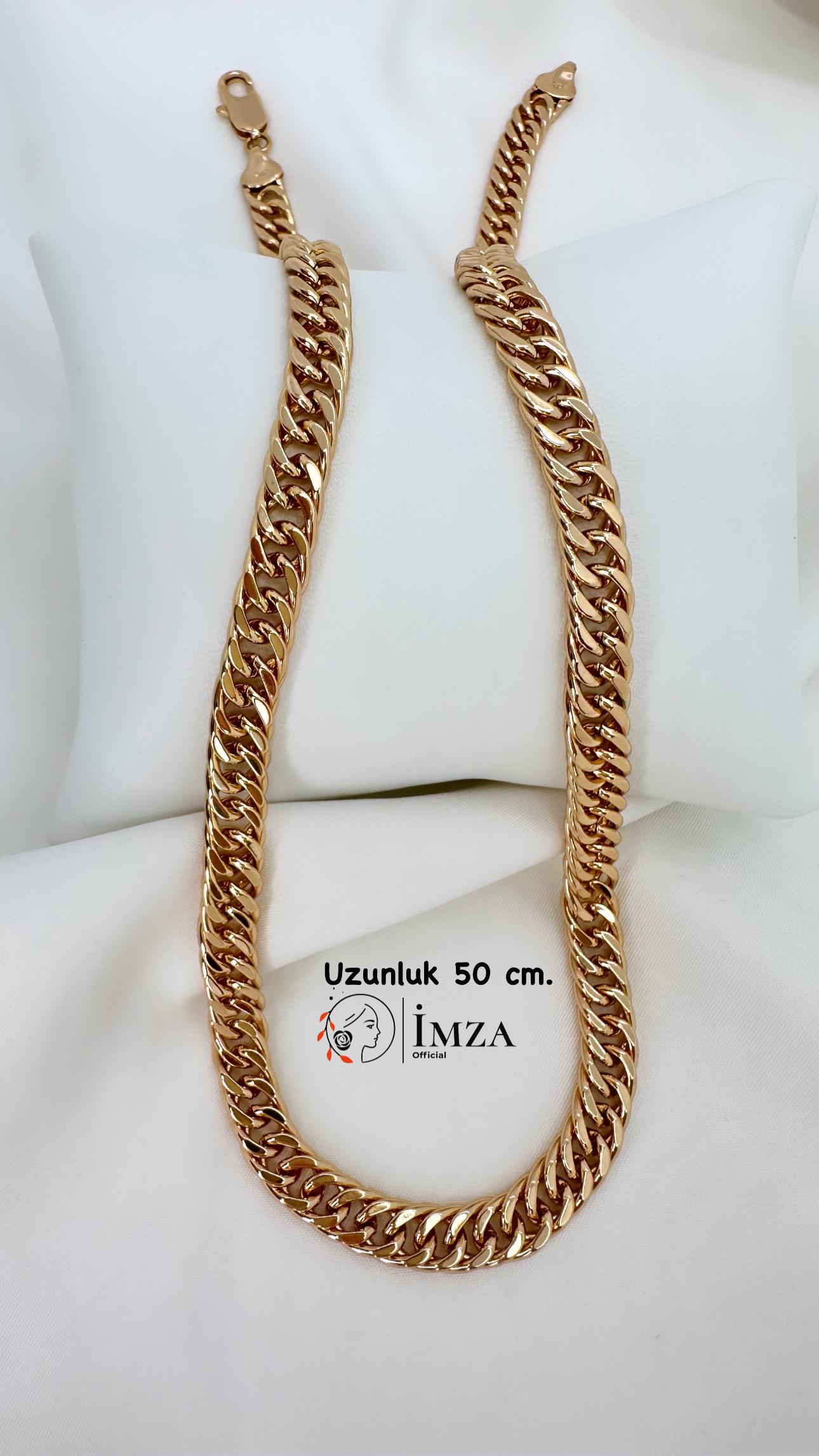 Vip Rose Gold Altın Kaplama Samanyolu  Kolye 50cm