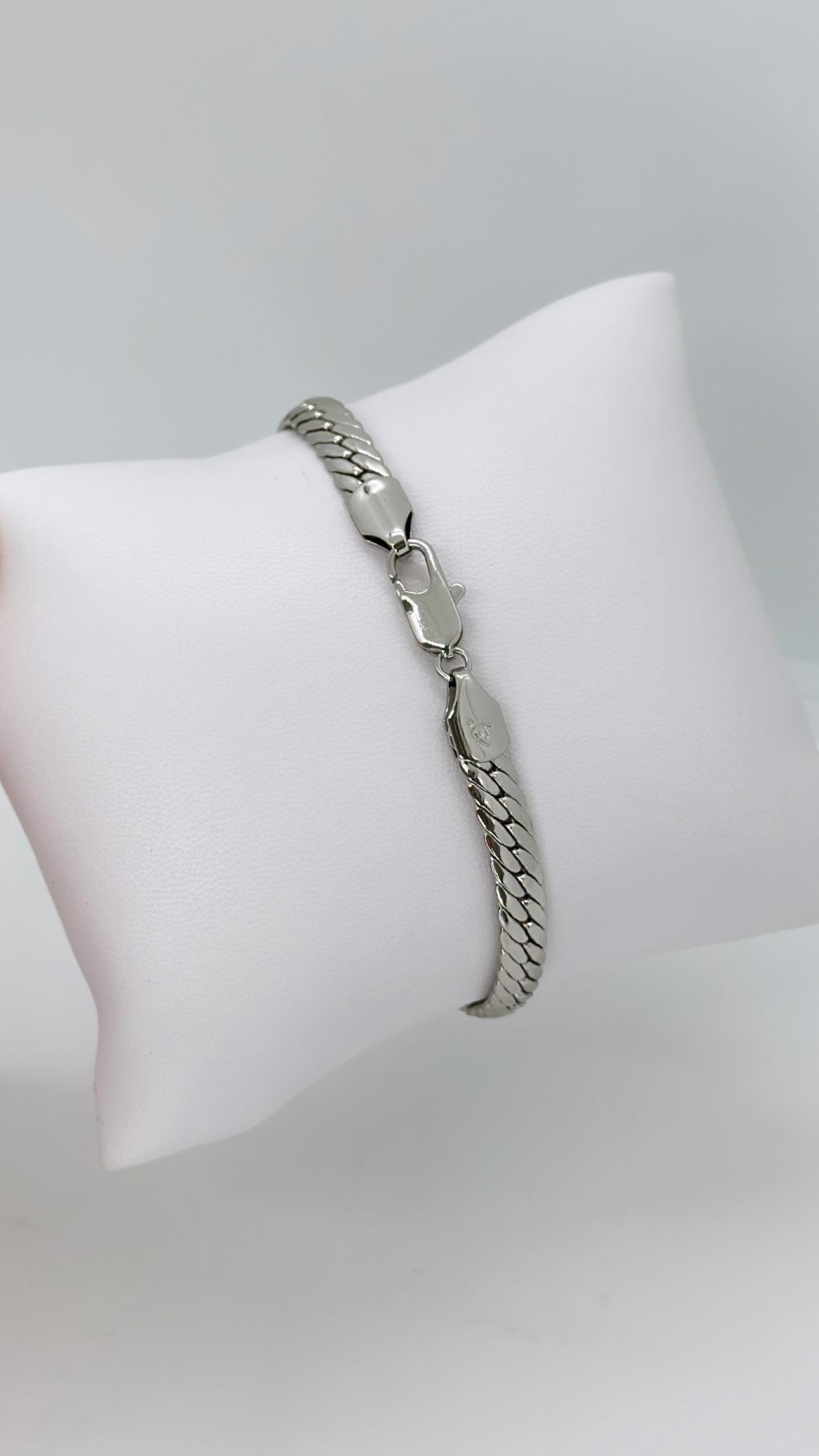 Vip Silver Balık Sırtı Bileklik