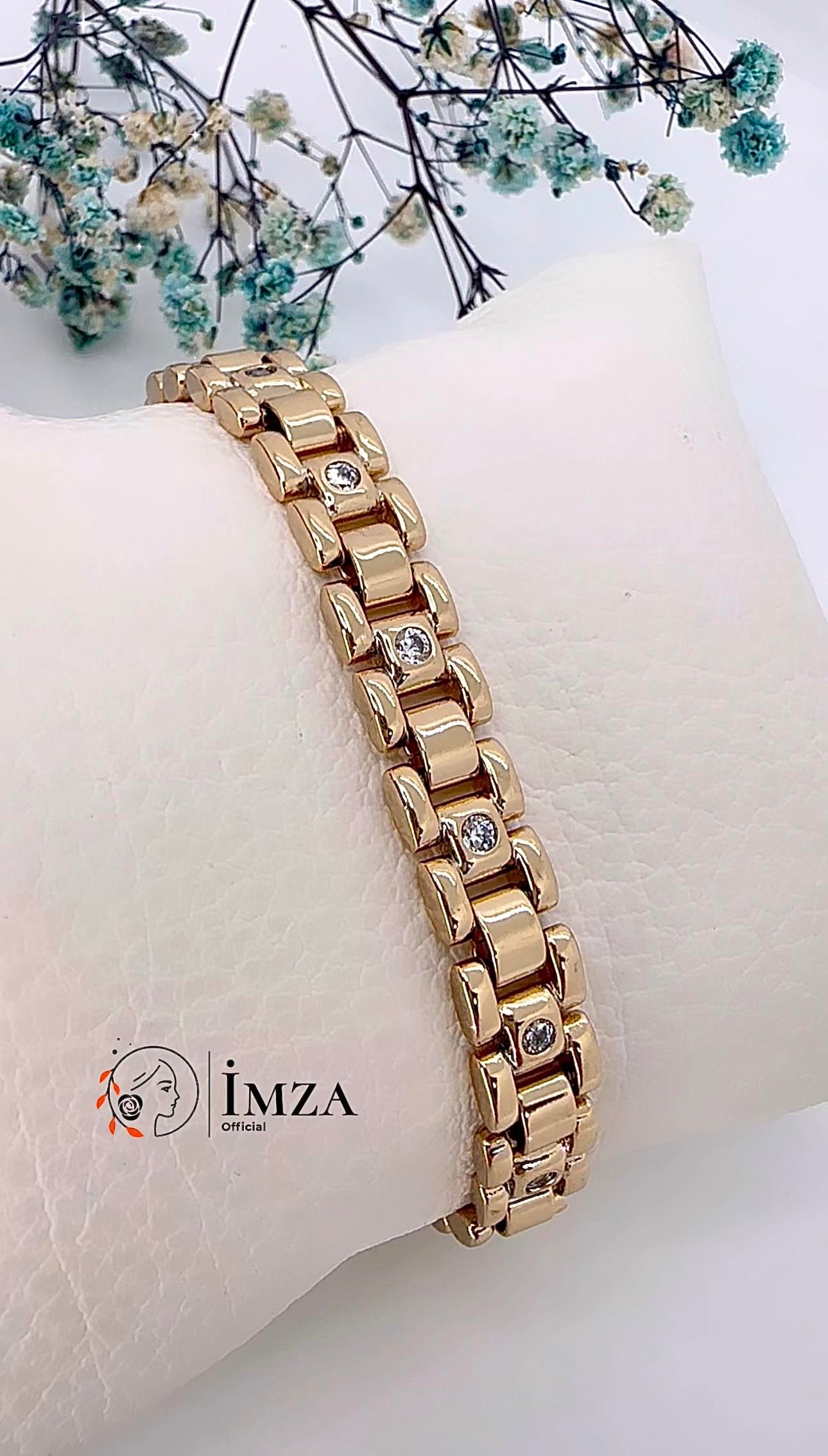 Vip Taşlı Rolex Bileklik