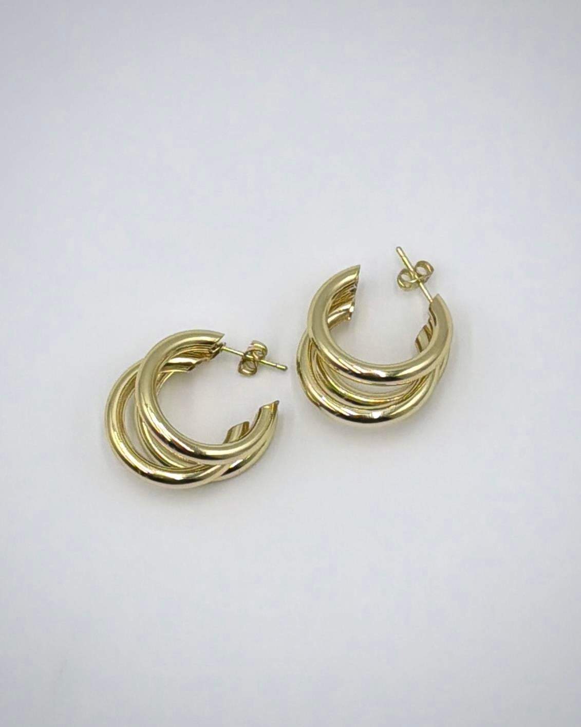 Vp 14 K Altın Kaplama Gold Sarmal Sedef Küpe