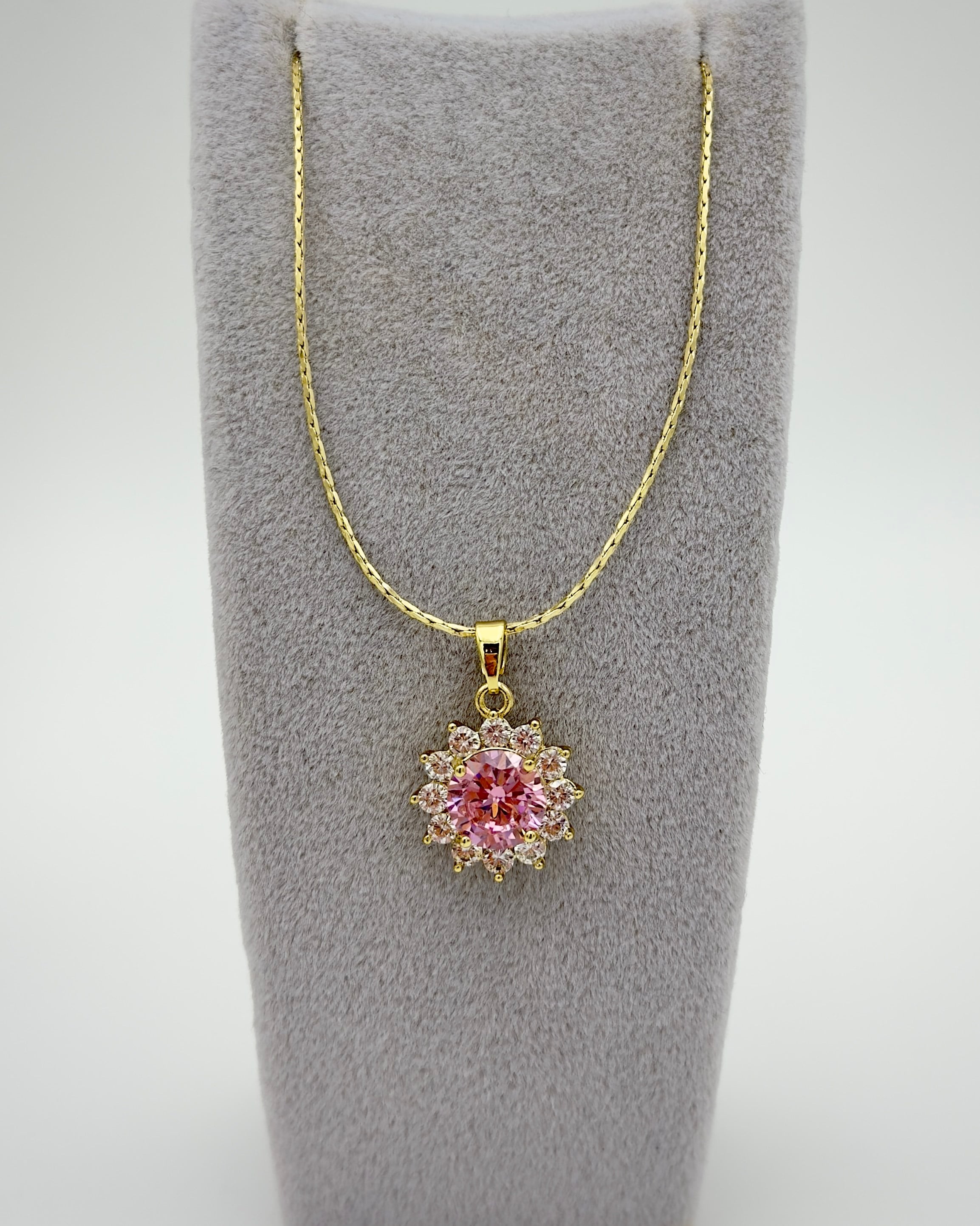 Vp 14 K Altın Kaplama Pembe Lotus Kombin