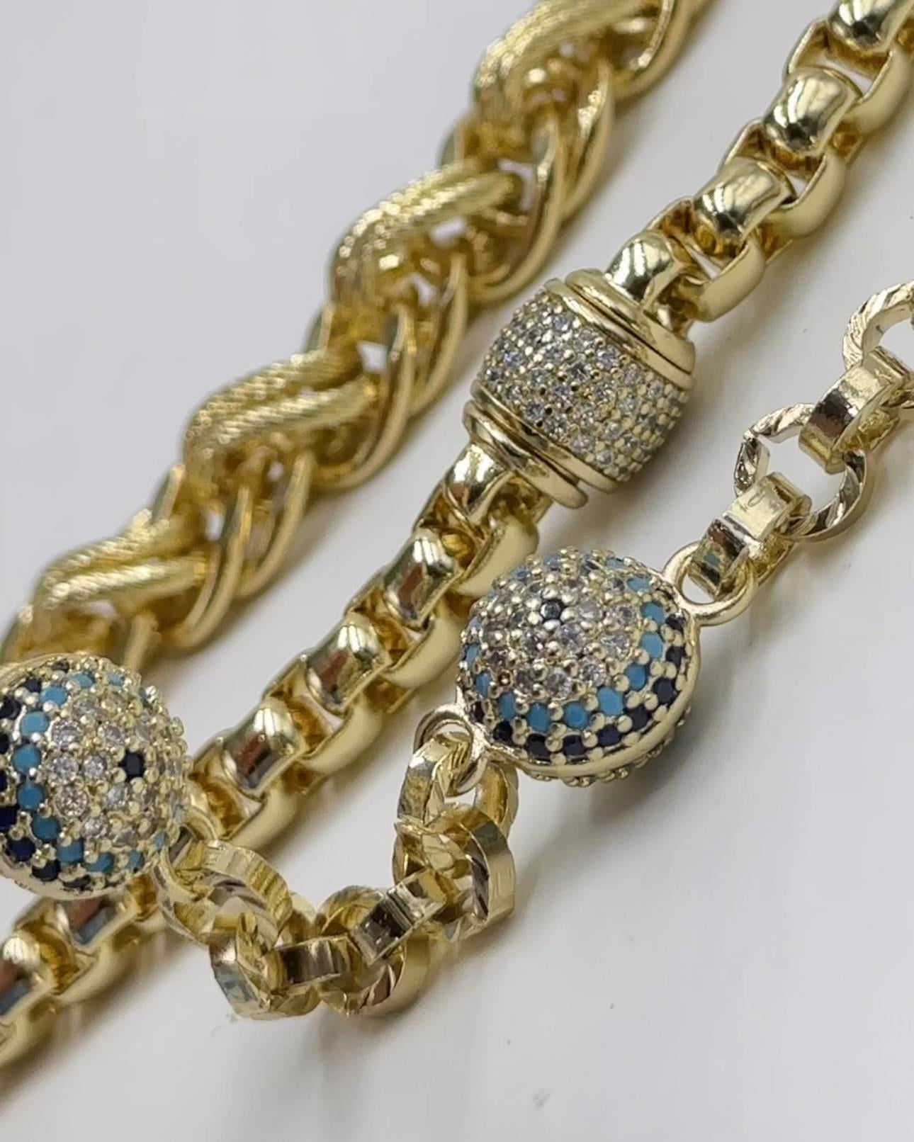 Vp 14 K Altın Kaplama Silindir Kombin Set