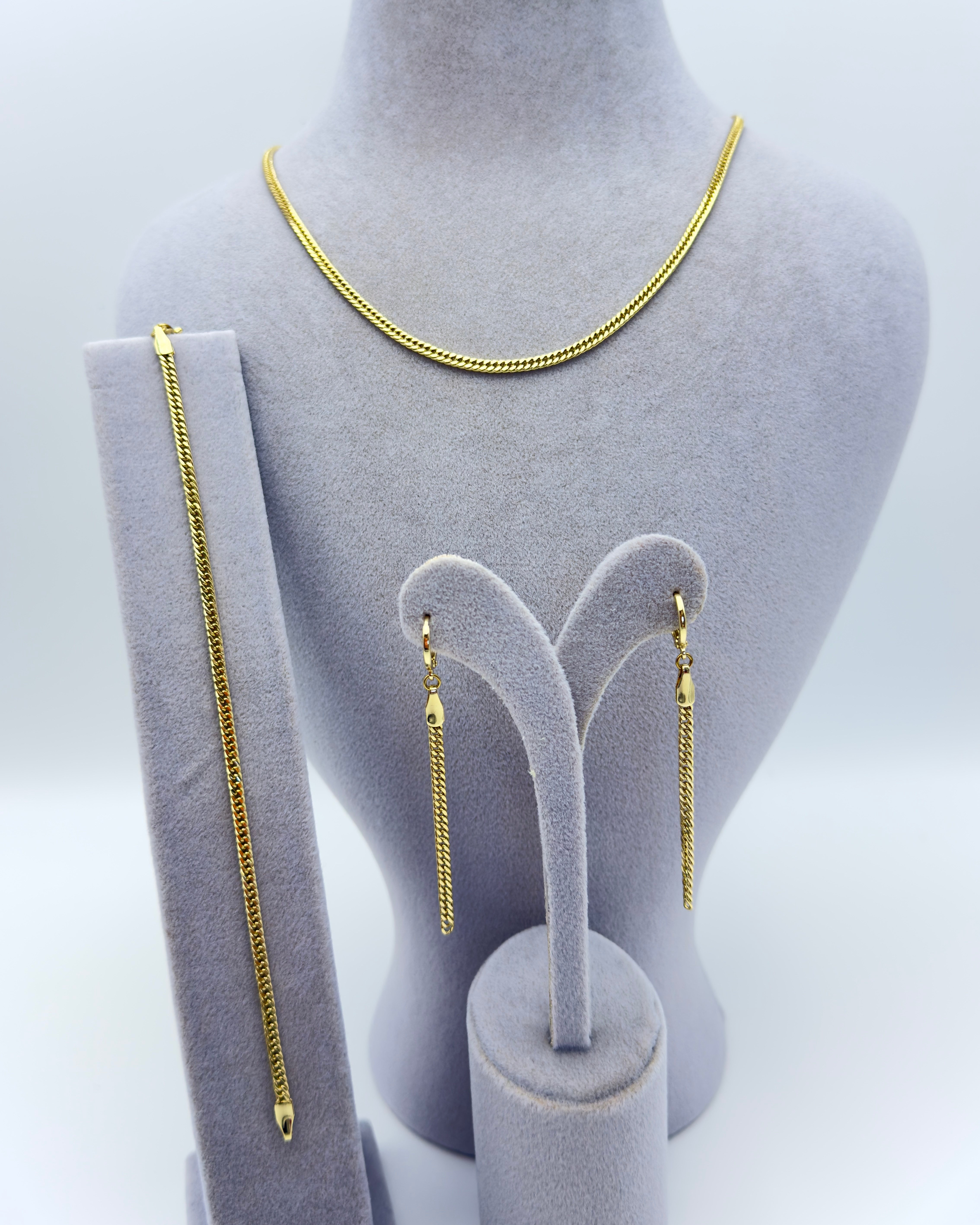 Vp 14 K Altın Kaplama Zincir Model Set