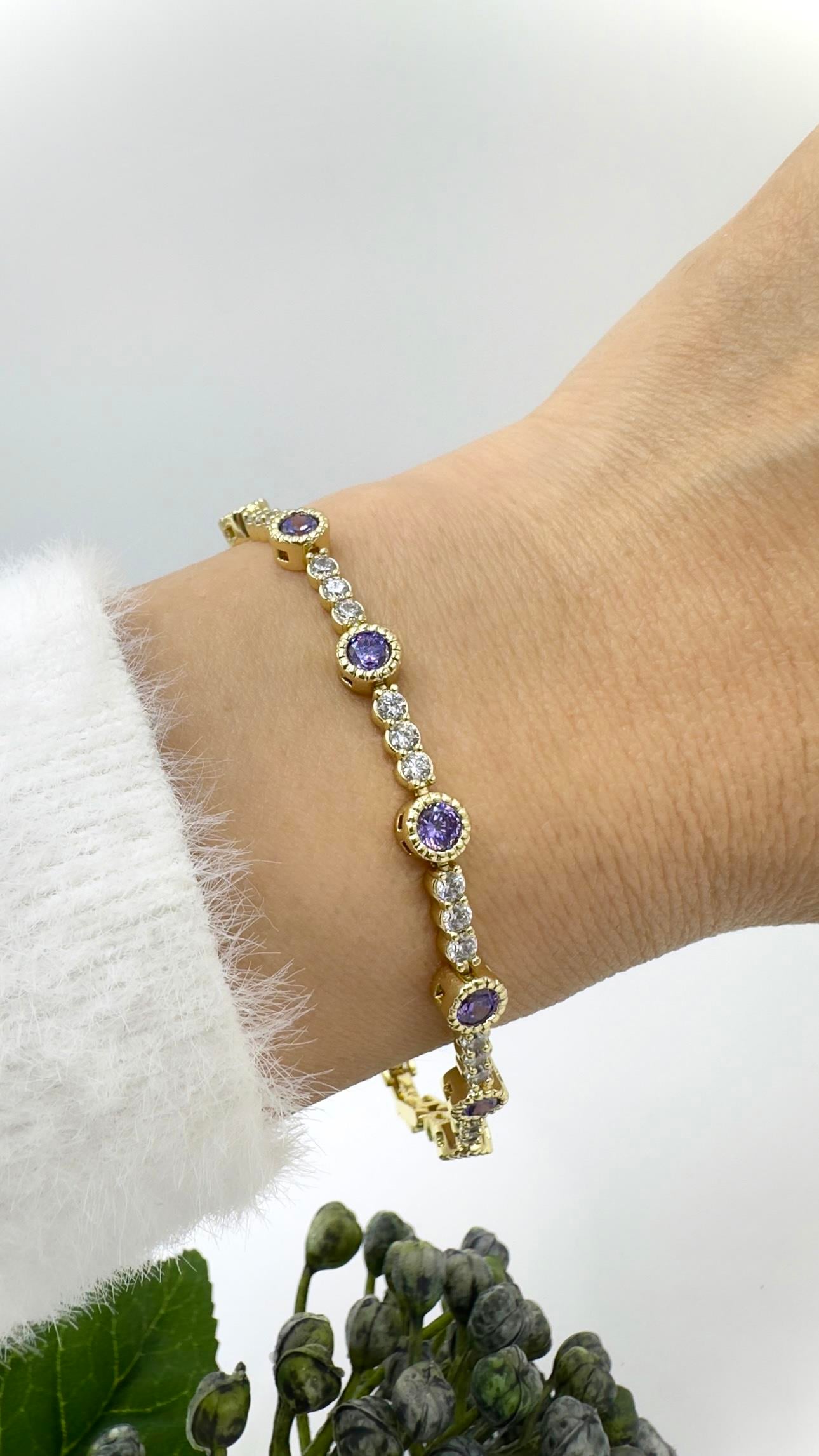 Vp 14 K Ametis Taşlı Suyolu Model Bileklik