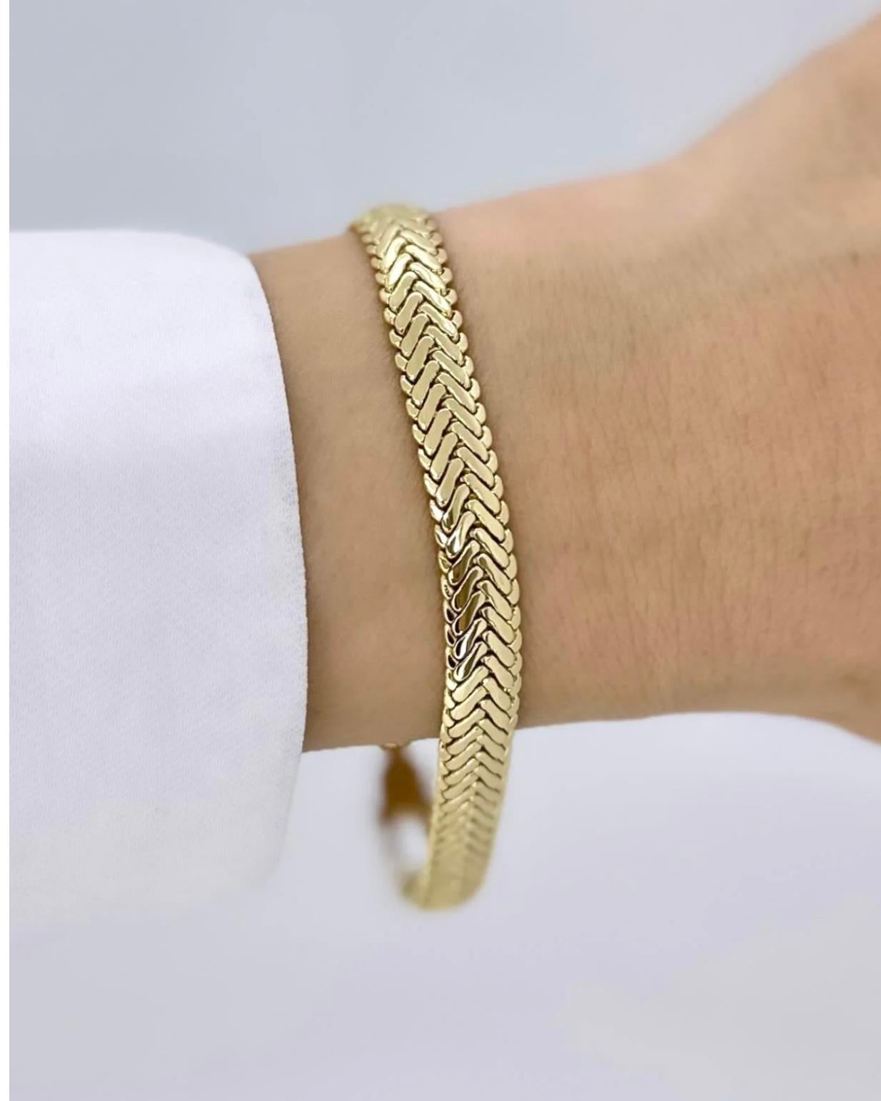 VIP 14K Altın Kaplama Gurmet Zincir Bileklik Kombini