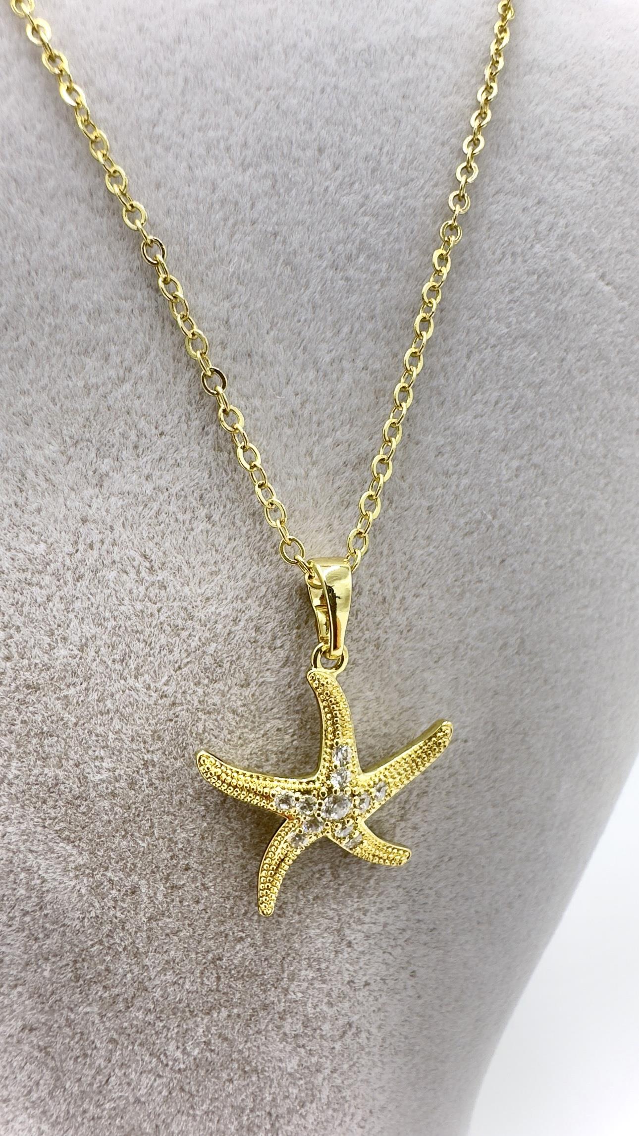 Vp 14 K Deniz Yıldızı Model Kolye 45cm