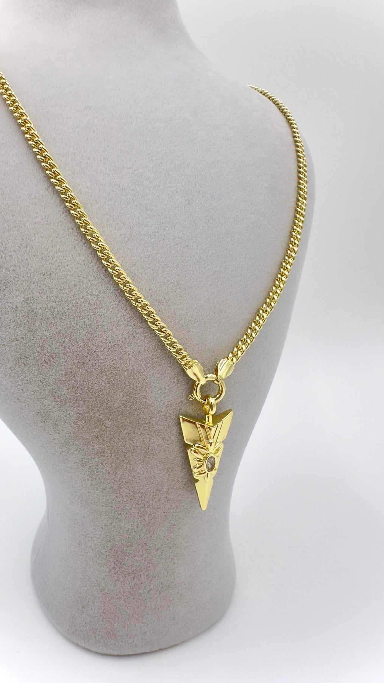 Vp 14 K Geometrik Model Kolye 60cm