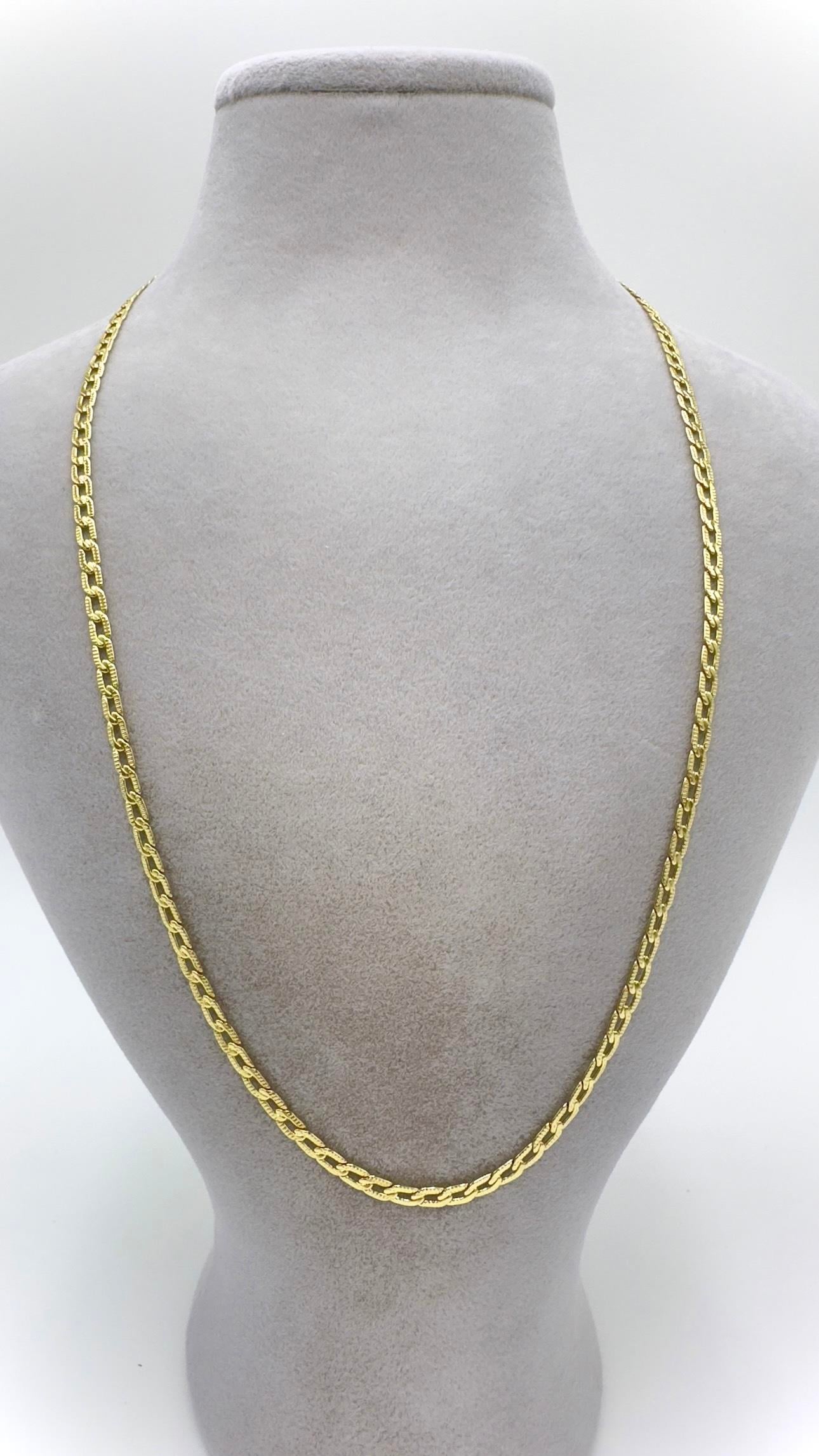 Vp 14 K İnce Ezme Gurmet Kolye 55cm