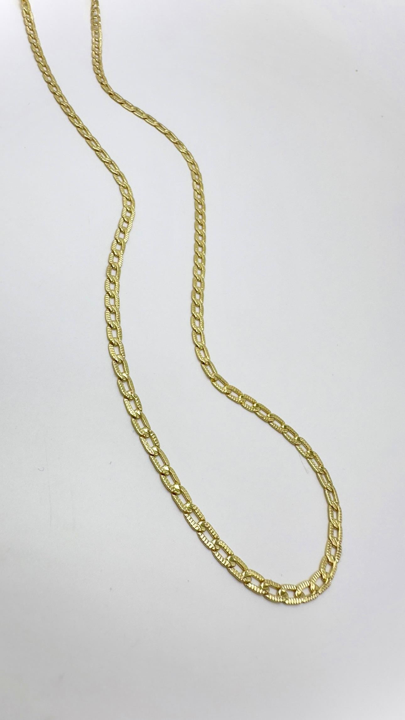 Vp 14 K İnce Ezme Gurmet Kolye 55cm