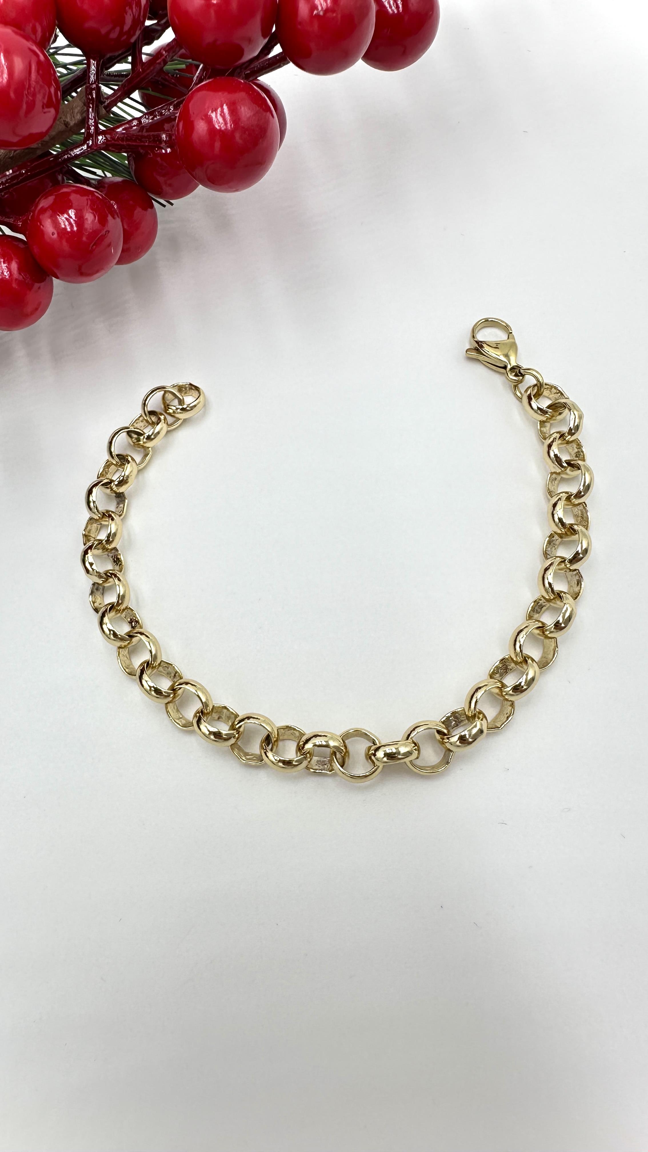 Vp 14 K Köşeli Halka Geçmeli Model Bileklik