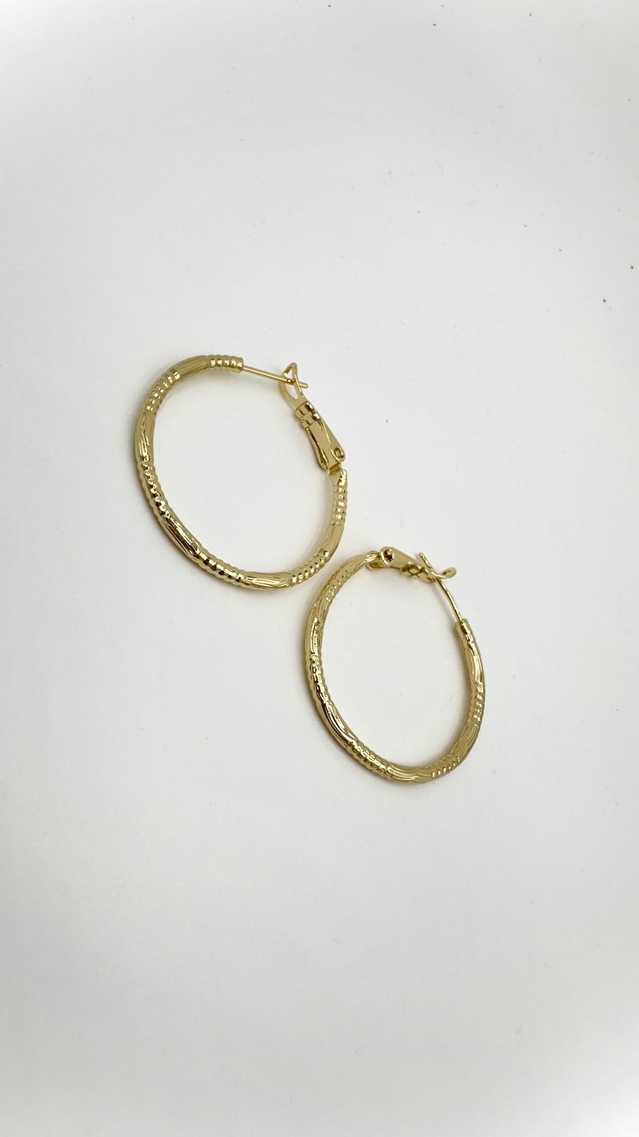 Vp 14 K Pırıltı Halka Model Küpe