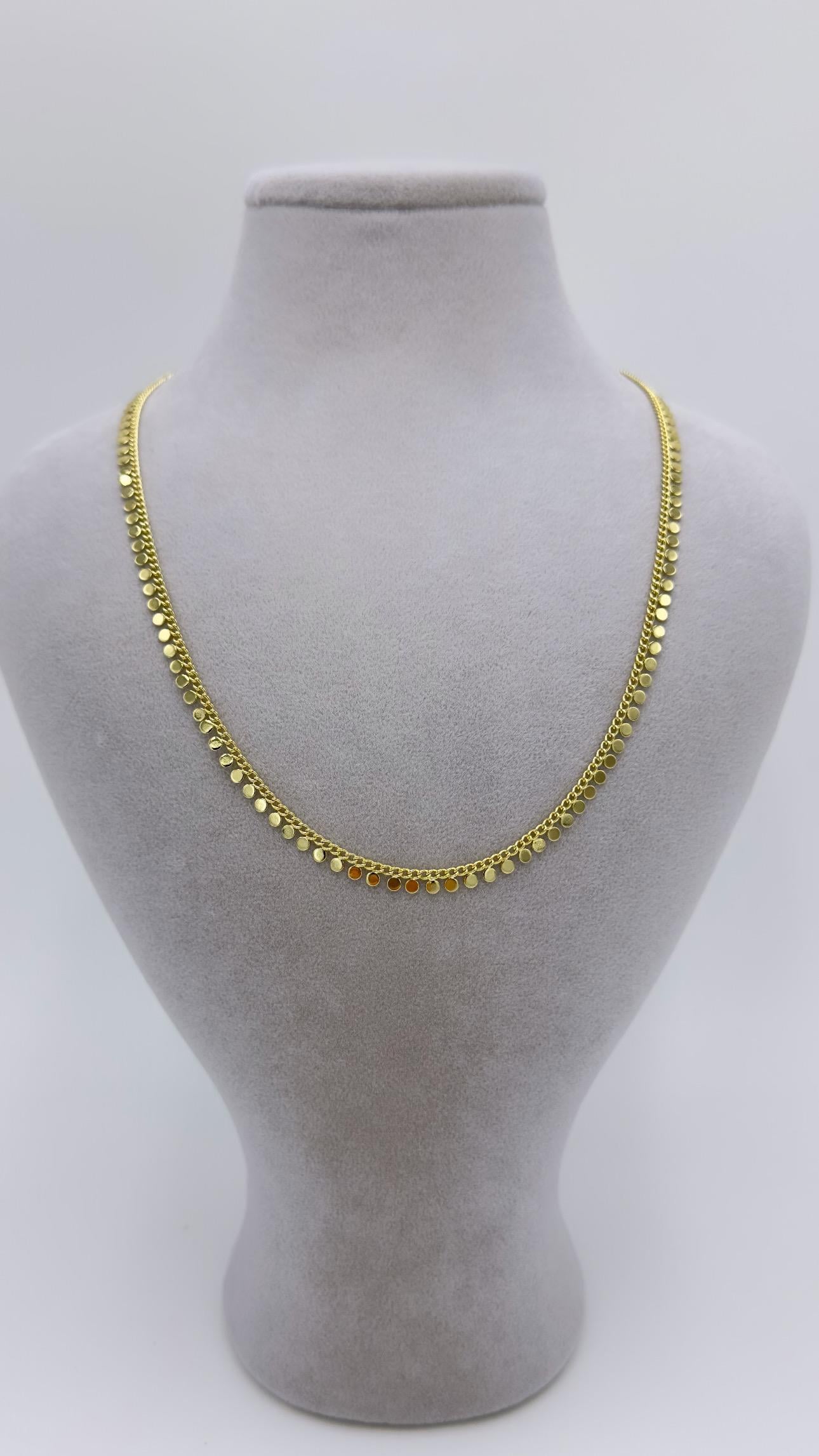 Vp 14 K Pullu Zincir Kolye 43+7cm