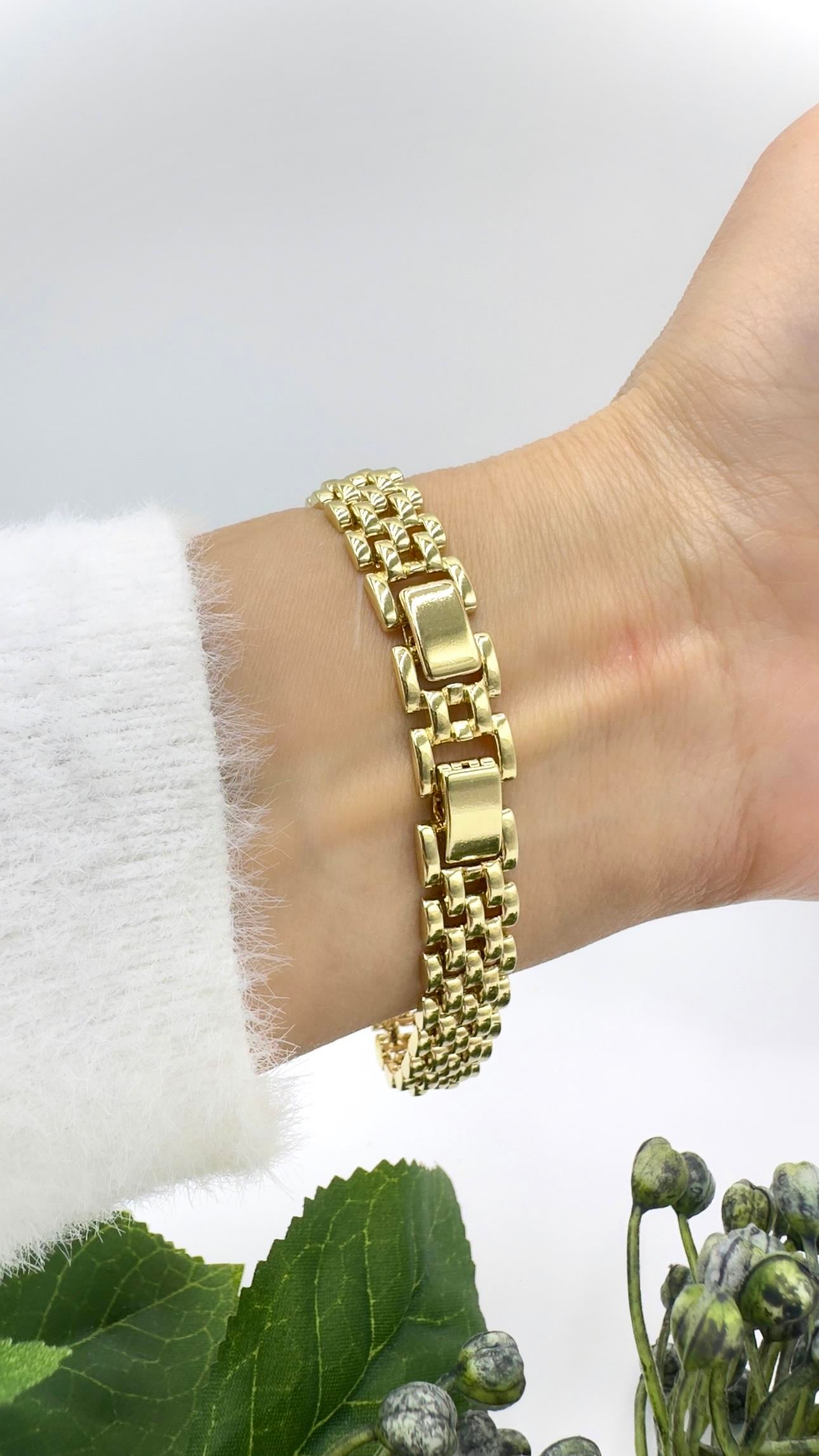 Vp 14 K Taşlı Hasır Model Bileklik