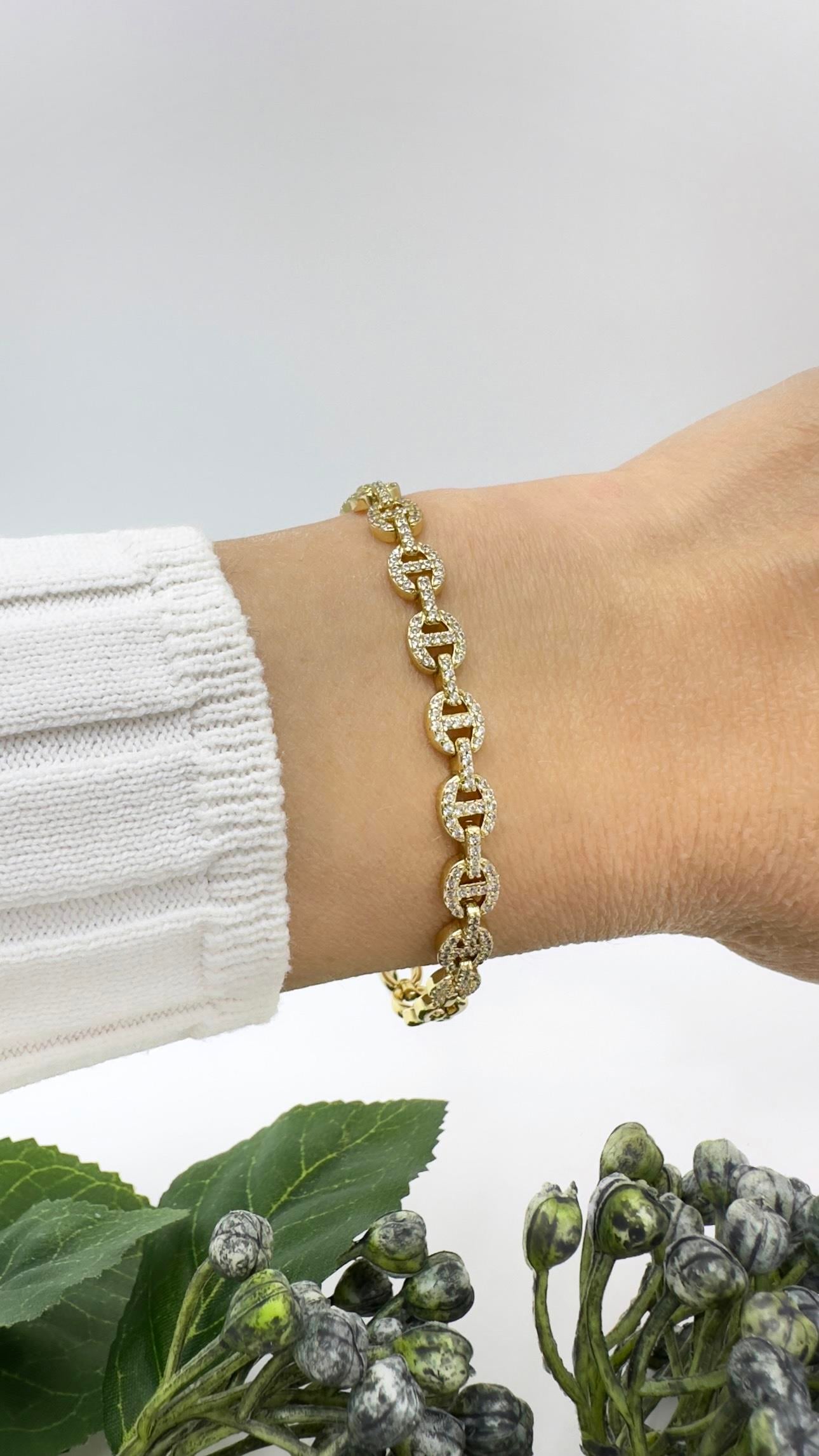 Vp 14 K Taşlı Oval Model Bileklik