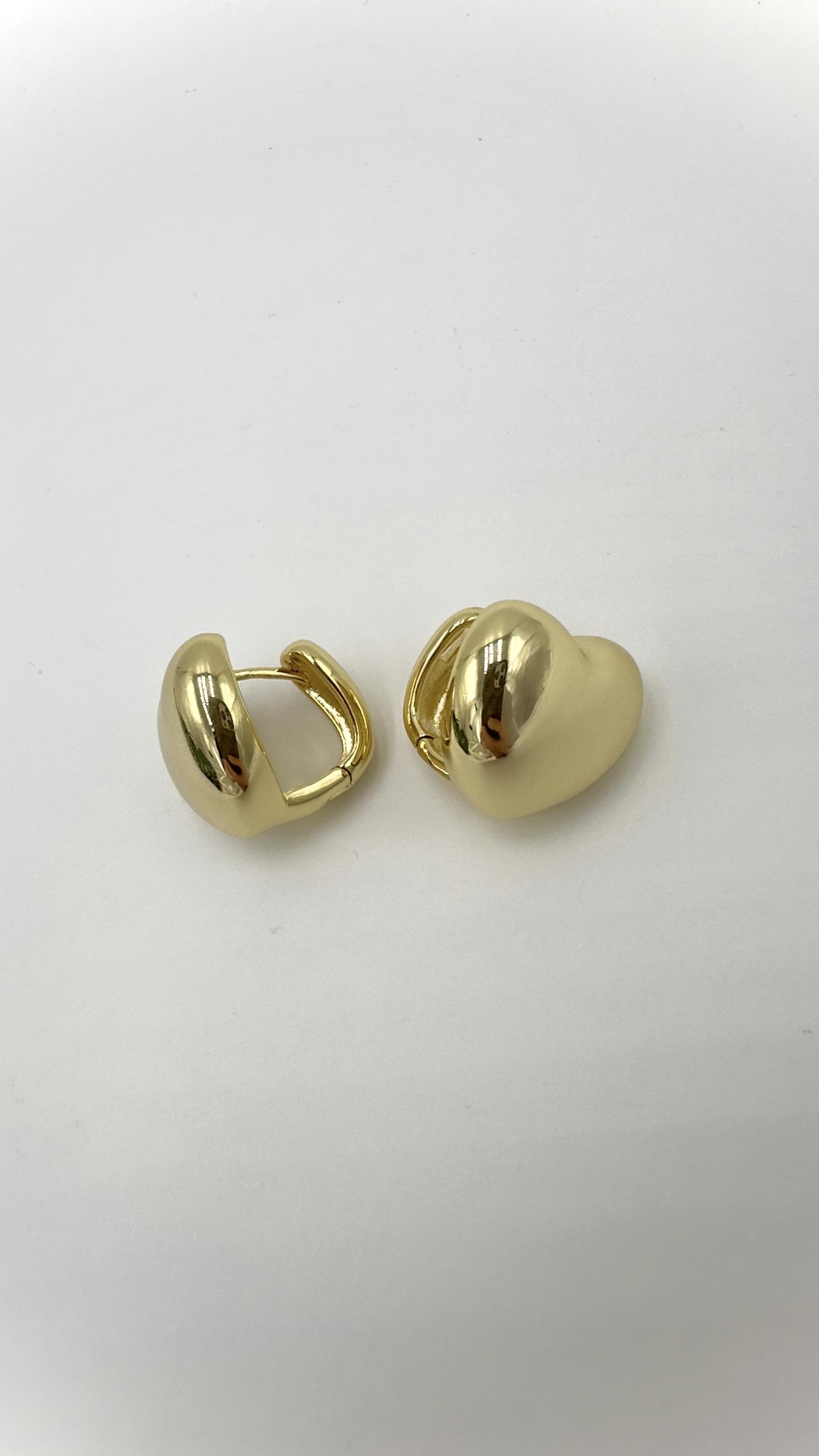 Vp 14 K Taşsız Kalp Model Küpe