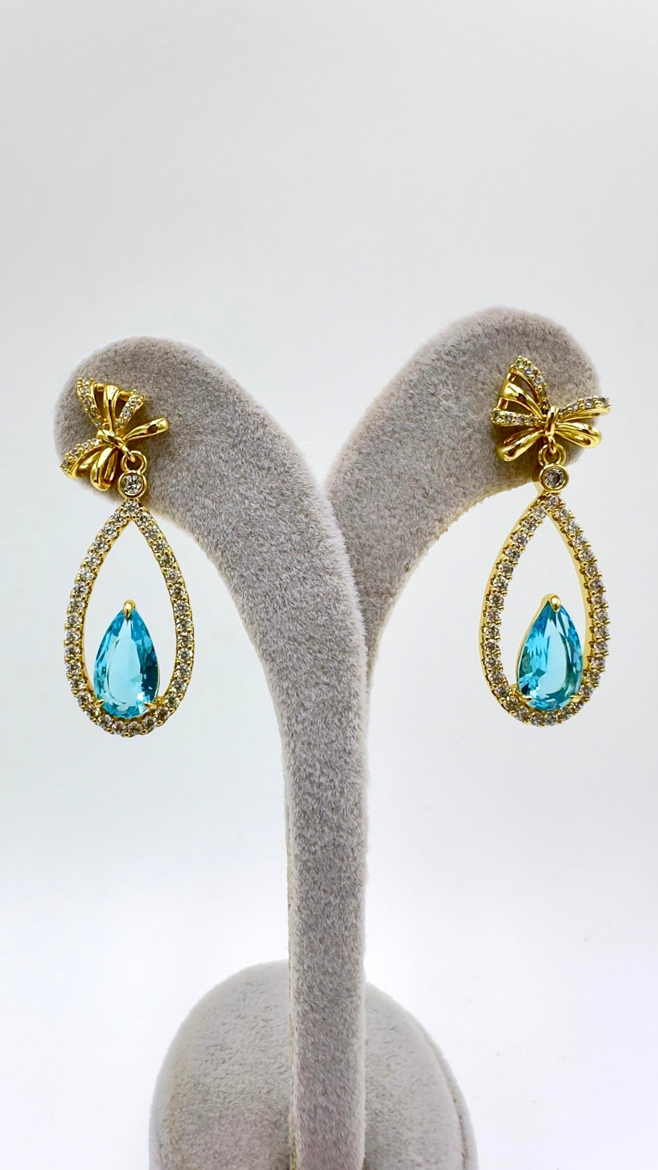 Vp 14 K Turkuaz Damla Küpe