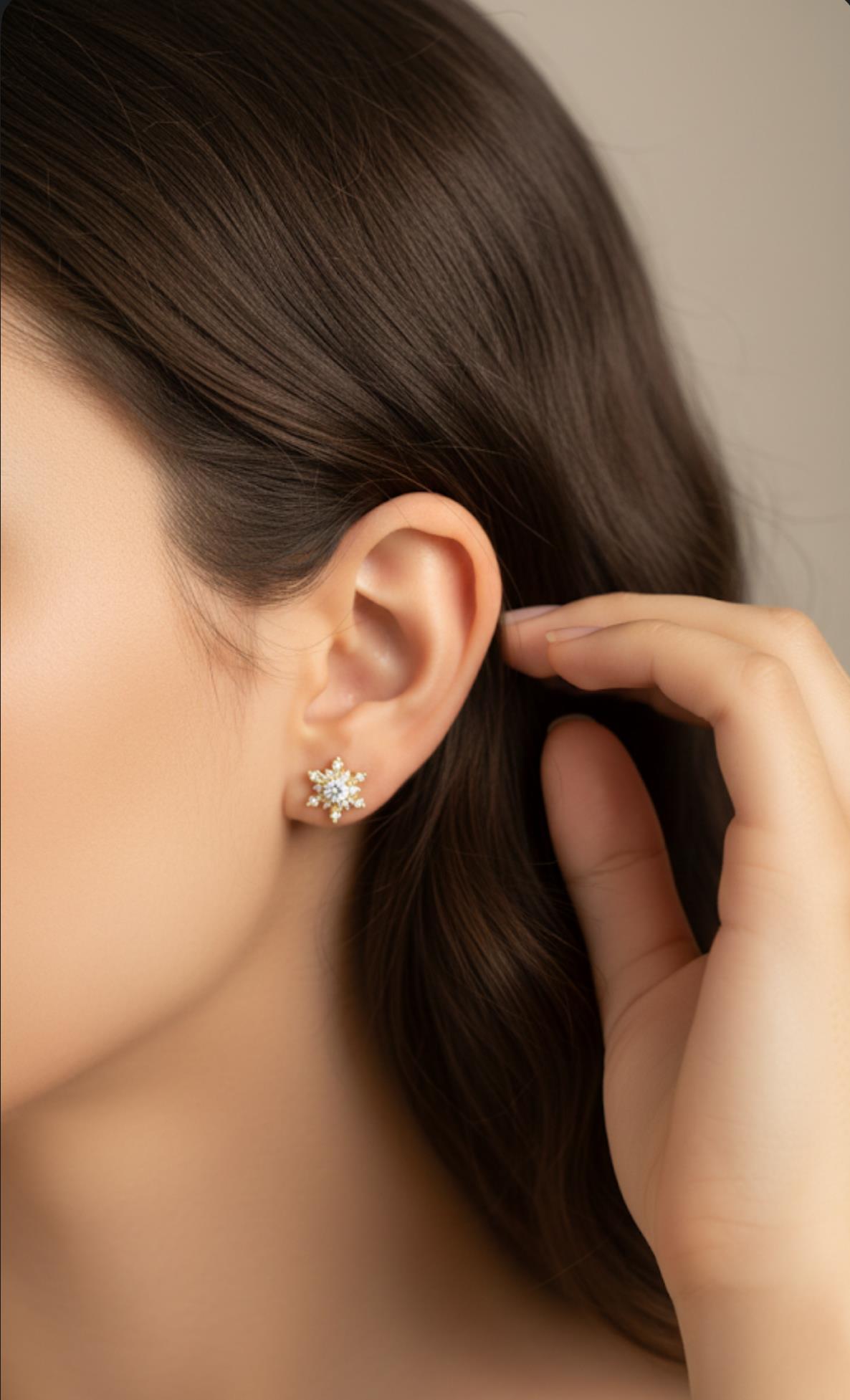 Vp 14 K Yıldız Model Küpe