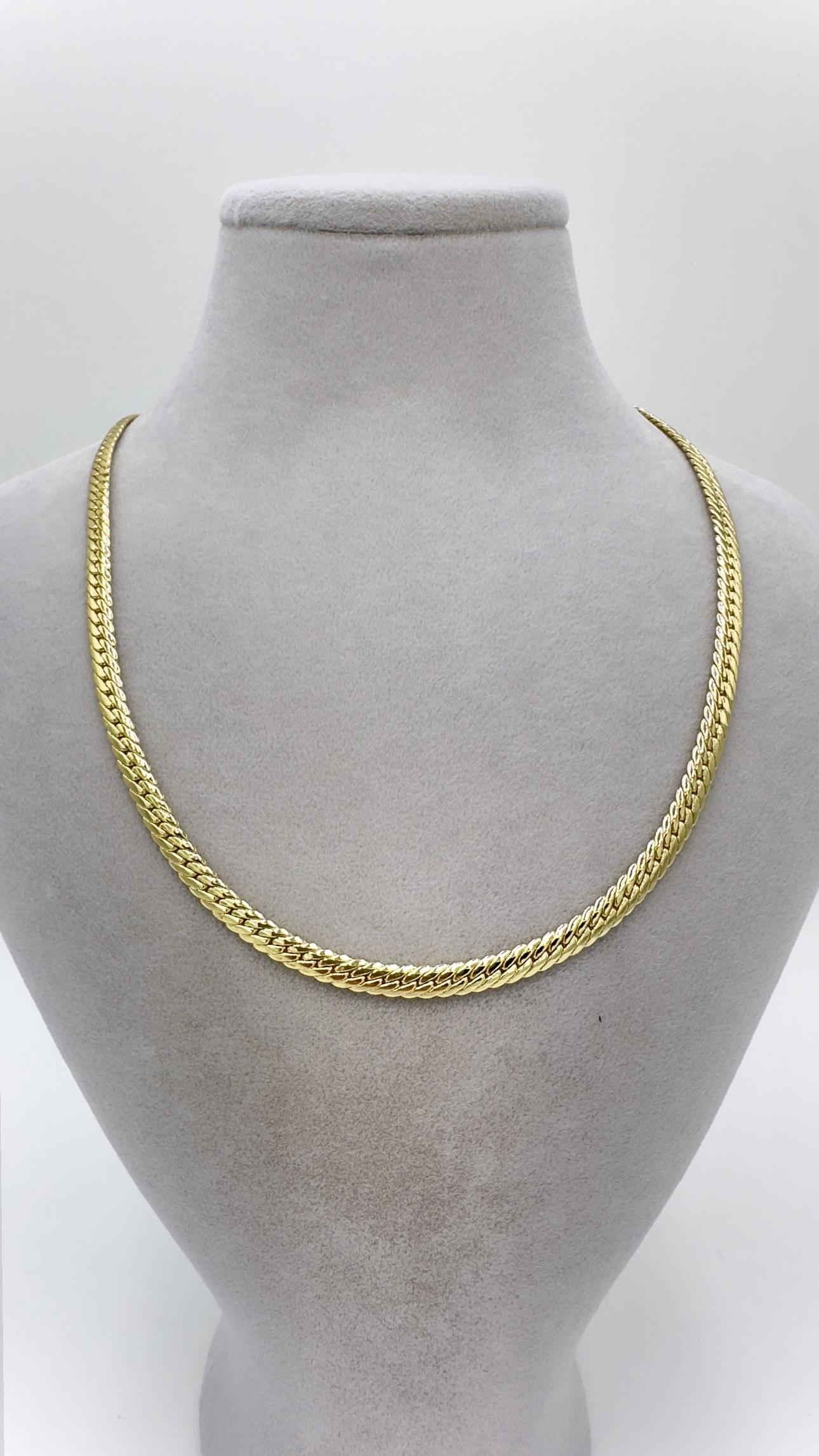 Vp 14k Balık Sırtı Kolye Zincir 45 Cm
