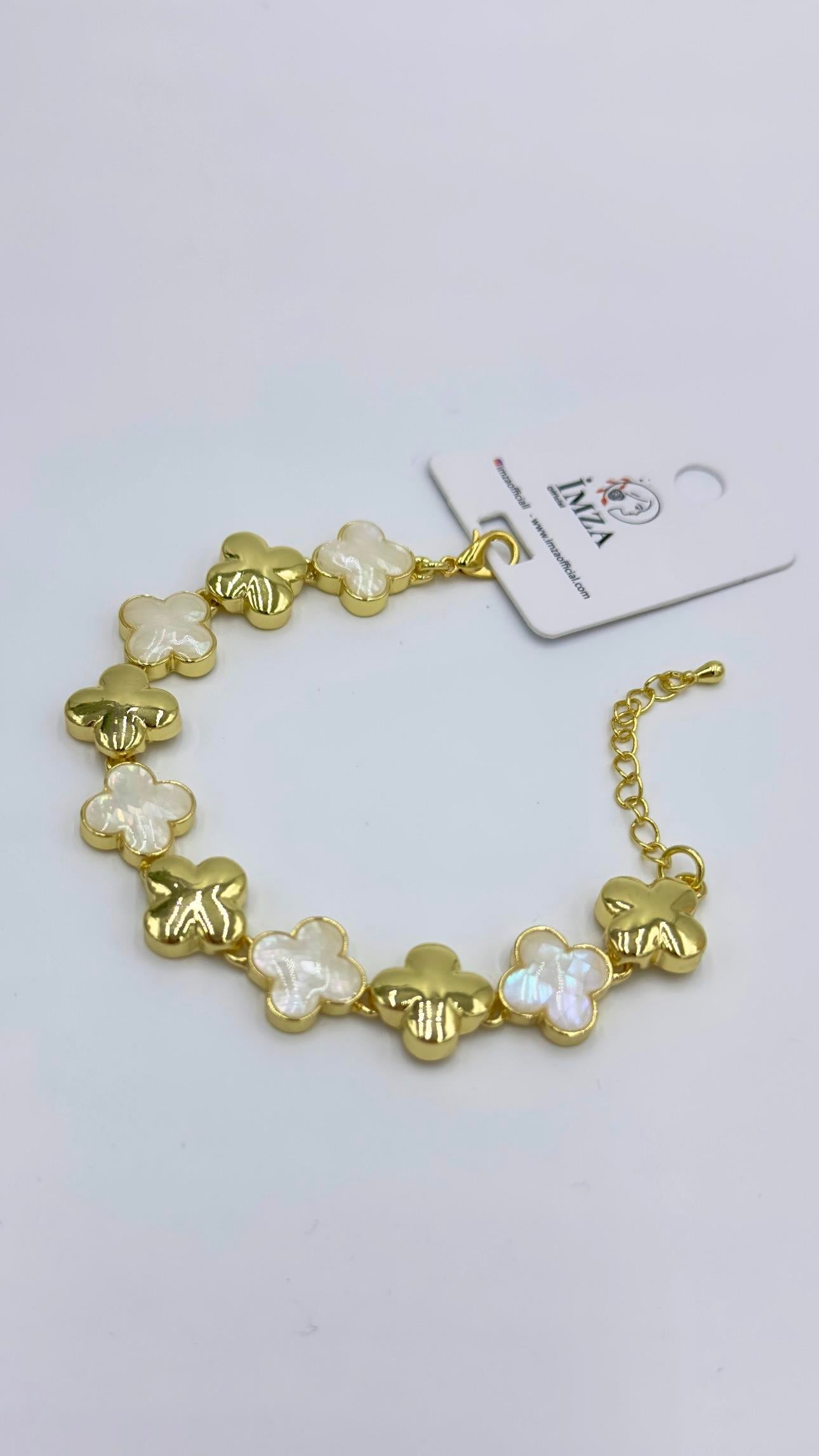 Vp Paris Serisi Gold Sedef Yonca Bileklik