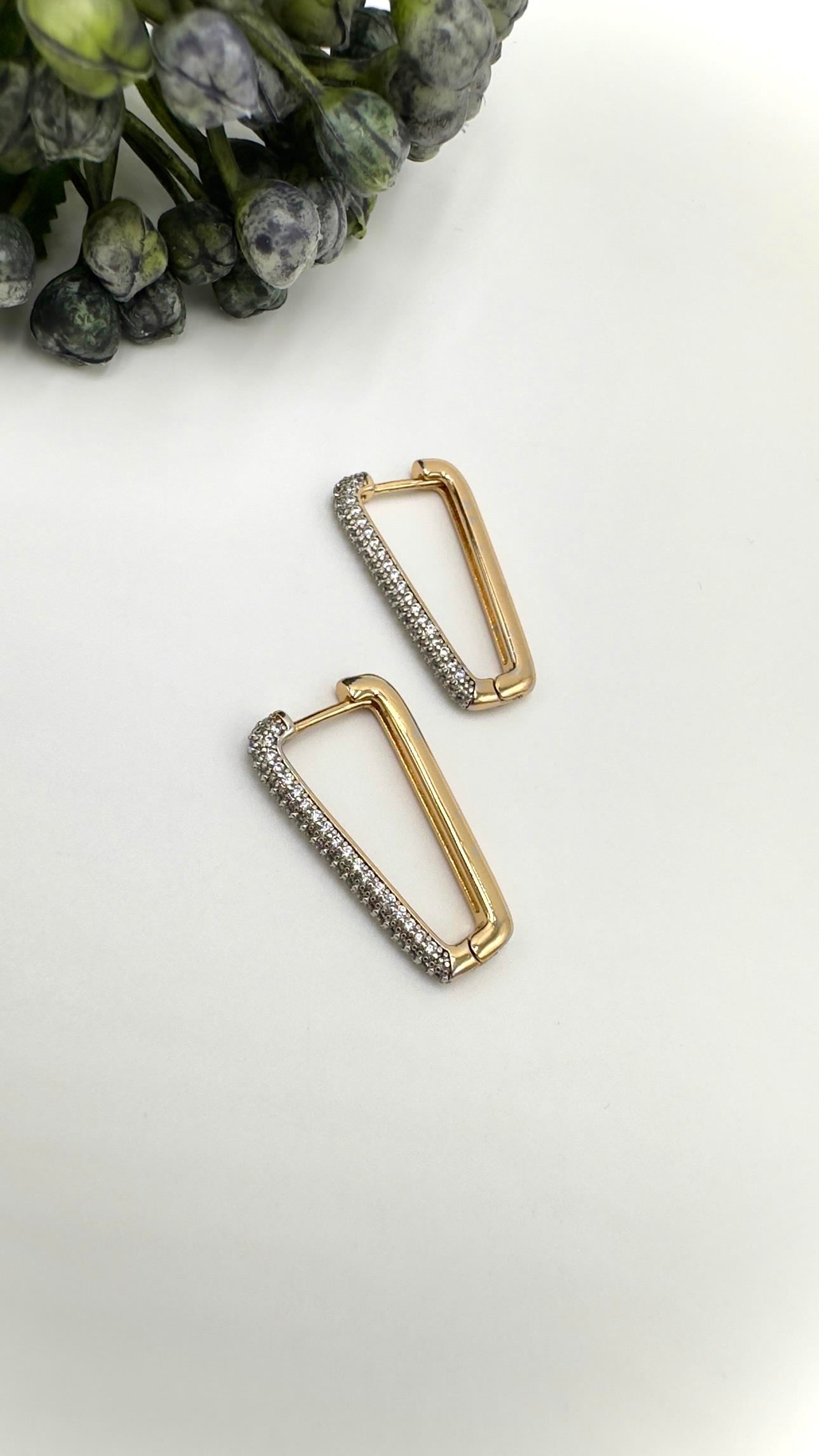 Vp Rose Gold Asimetrik Küpe