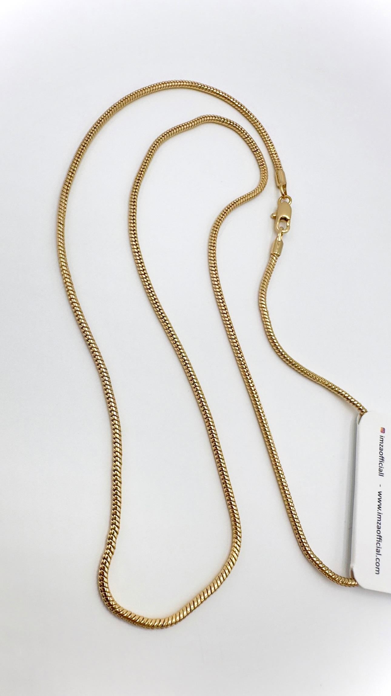 Vp Rose Gold Altın Kaplama Halat Model  Zincir 60cm