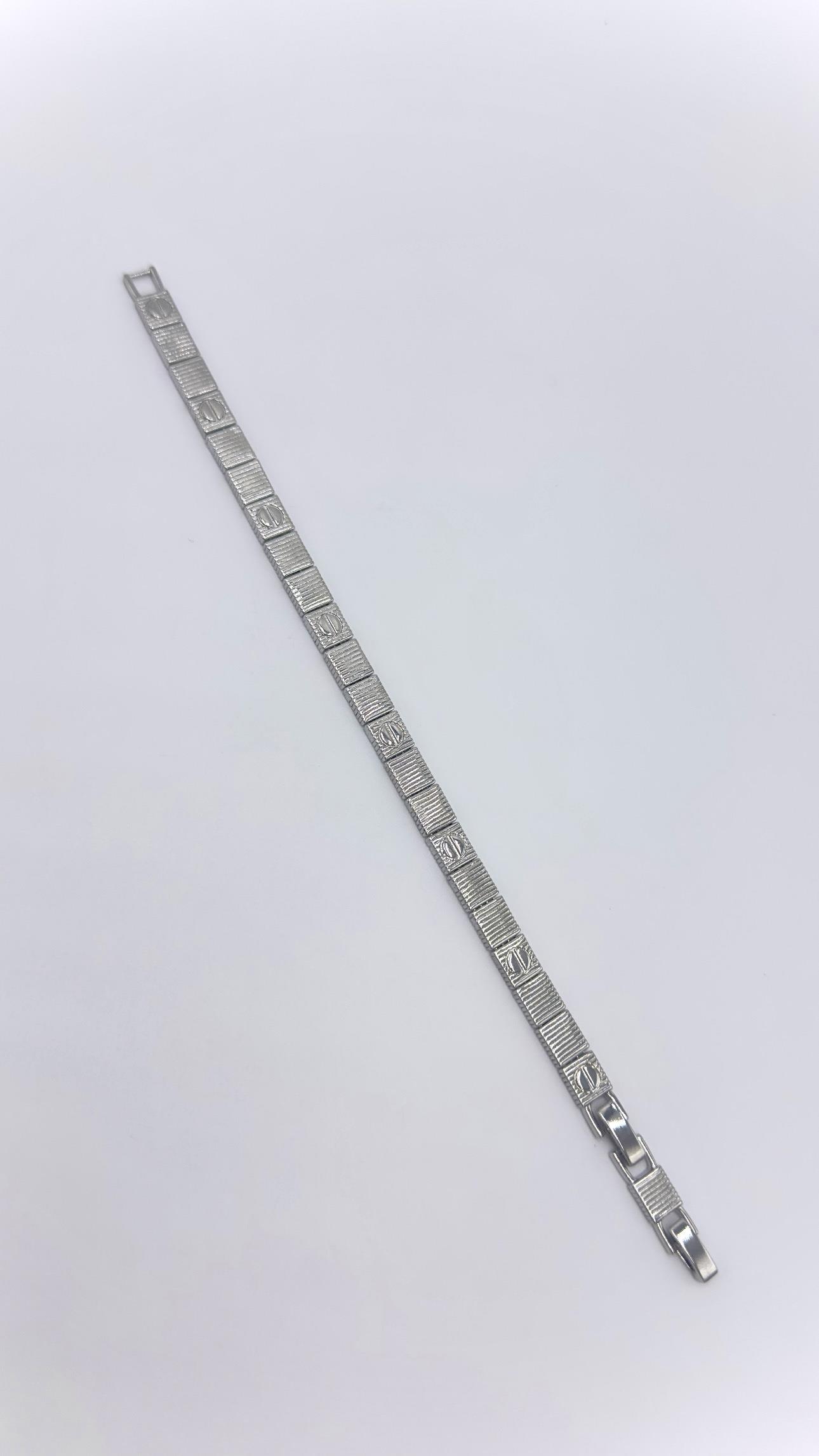 Vp Sılver Kare Model Bileklik