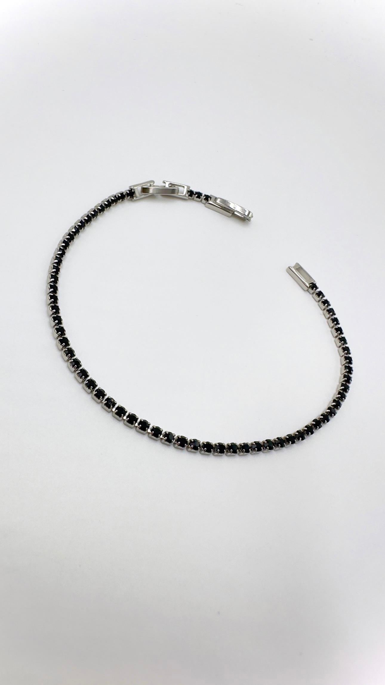 Vp Silver Siyah Altın Kaplama Suyolu Model Bileklik