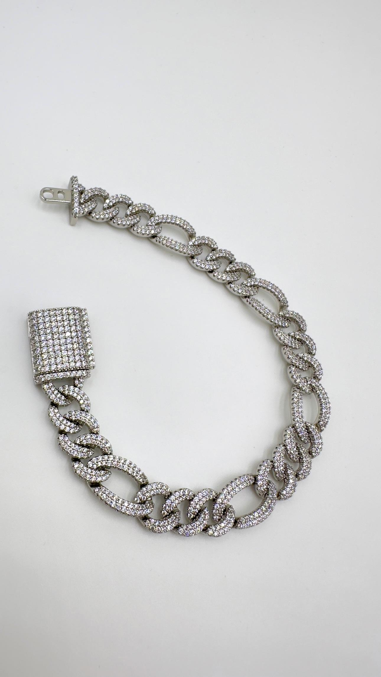 Vp Sılver Tam Taşlı Gurmet Bileklik