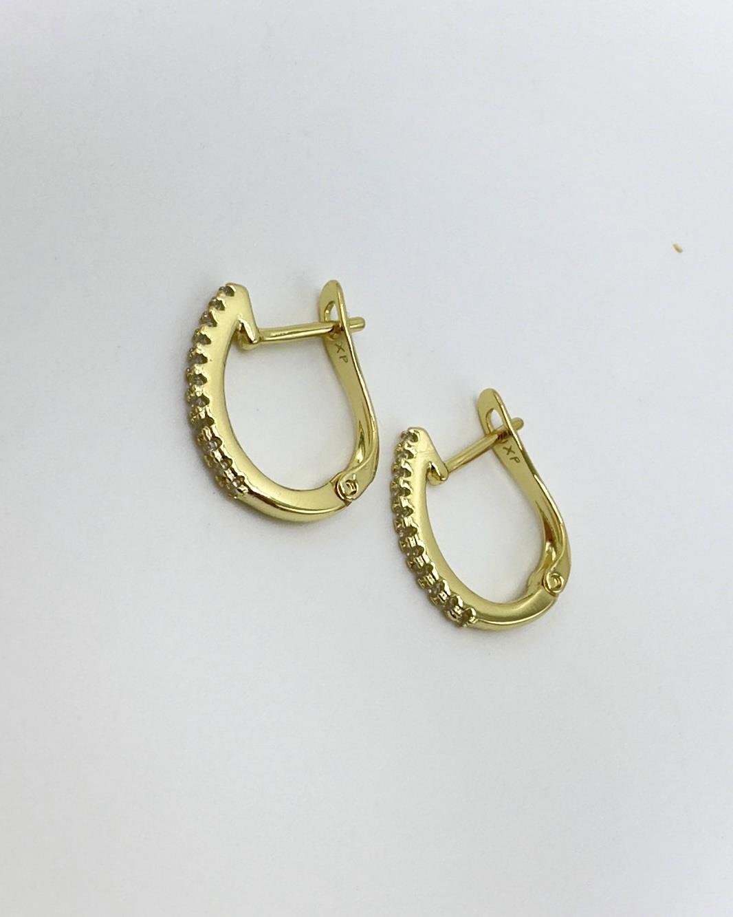 Vp14 K Taşlı U Model Küpe