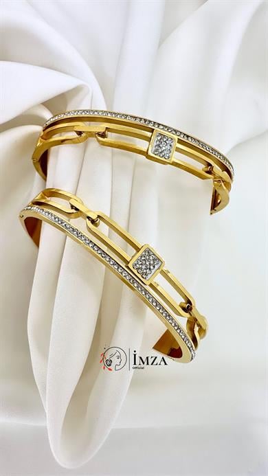 316L Çelik Altın Kaplama Kelepçe