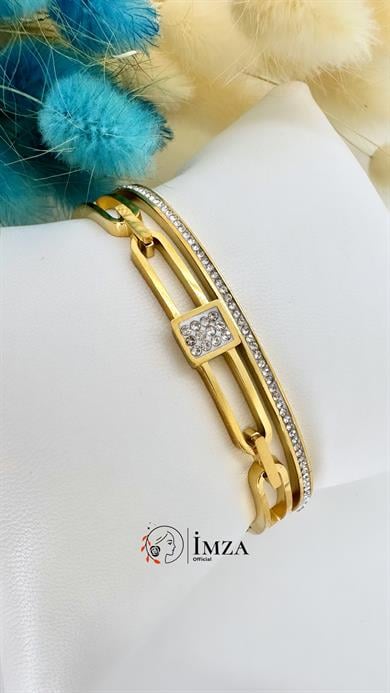 316L Çelik Altın Kaplama Kelepçe