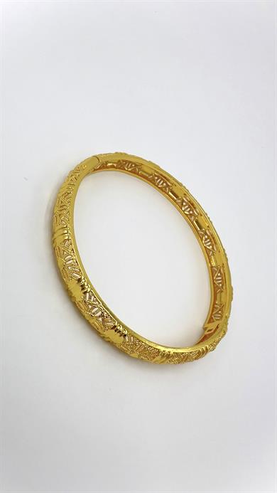 Altın Kaplama Telkari Model Kelepçe Bileklik