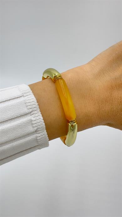 Bal Köpüğü/ Gold Model Lastikli Kelepçe Bileklik