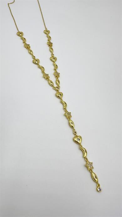 Çelik 14 K Galaksi Kolye