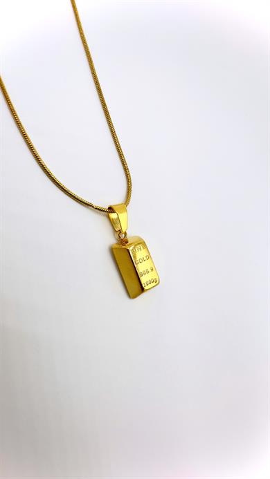 Çelik 14 K Küçük Boy Külçe Altın 45 Cm