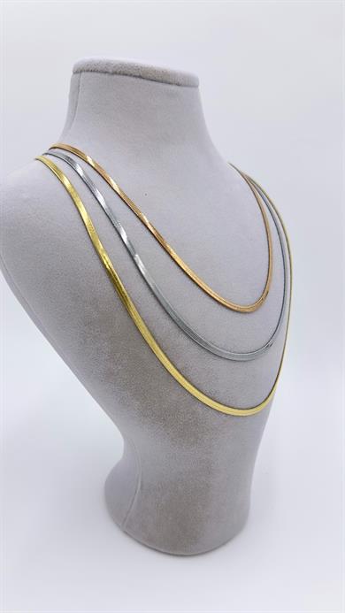 Çelik 3 Renk Çoklu İtalyan Kolye