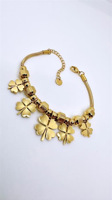 Çelik 5Li Yonca Bileklik