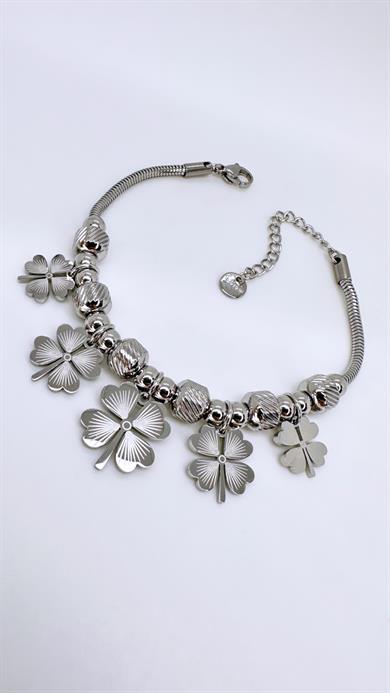 Çelik 5Li Yonca Bileklik