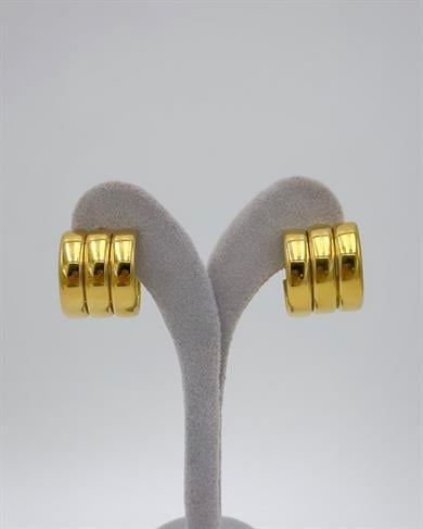 Çelik Altın Kablama Basic Model Küpe