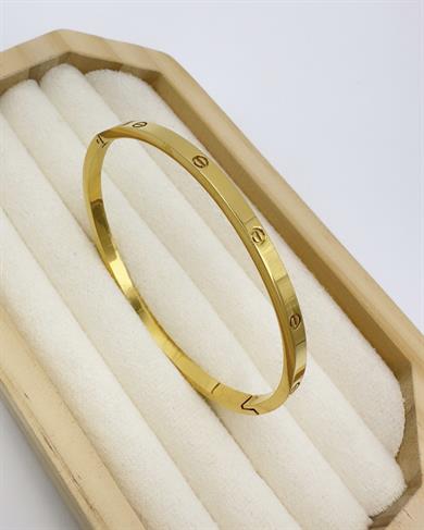 Çelik Altın Kaplama Oval Model Kelepçe