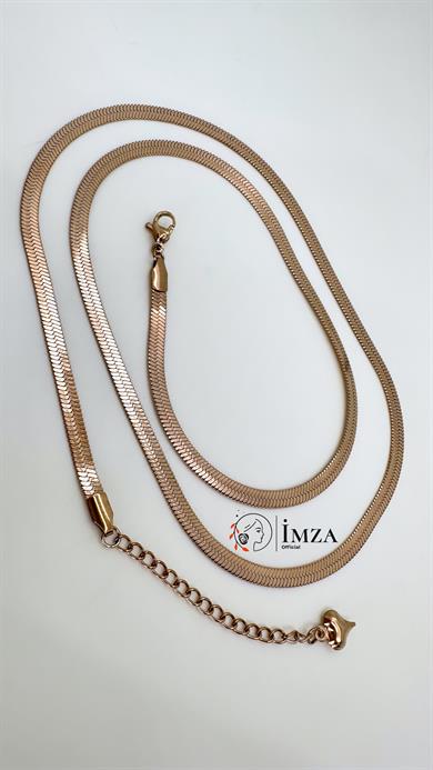 Çelik İtalyan Kolye 60+5 Cm