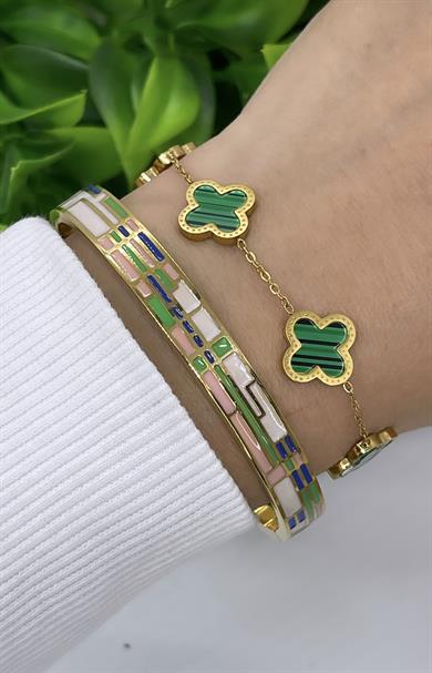 Çelik Mineli Kelepçe Bileklik