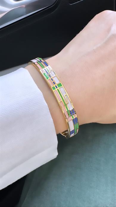 Çelik Mineli Kelepçe Bileklik