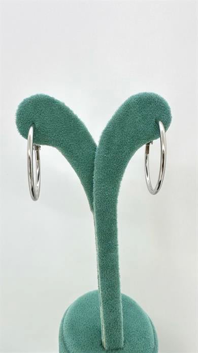 Çelik Silver Halka Küpe